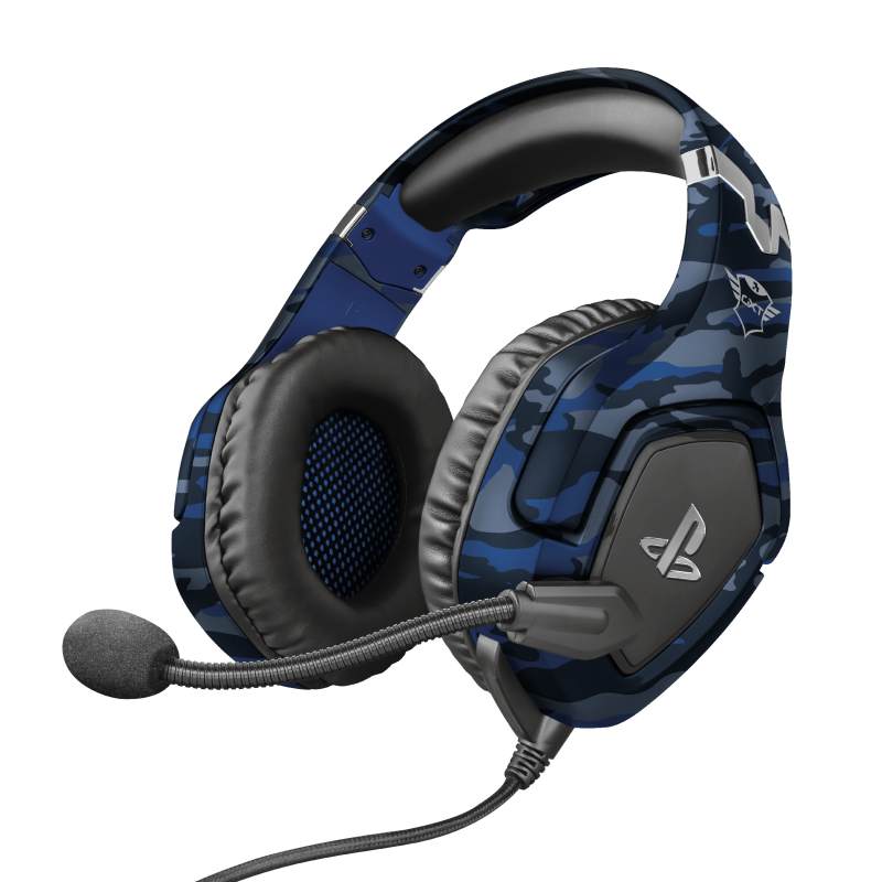 Audifonos Gamer Trust Gxt 488 Forze Pc Ps4 Switch Xbox Camu Azul – imagen 2
