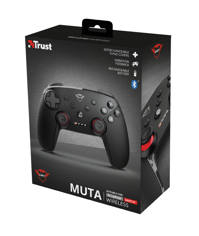Control Joystick Bluetooth Trust Gxt 1230 Muta Pc Switch Negro – imagen 3