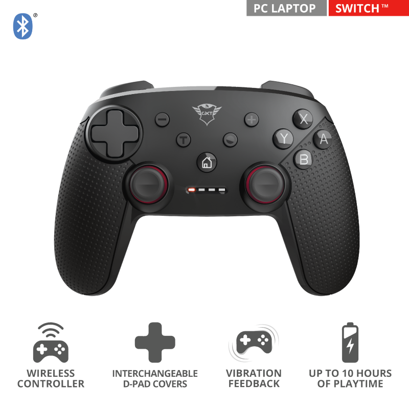 Control Joystick Bluetooth Trust Gxt 1230 Muta Pc Switch Negro – imagen 4