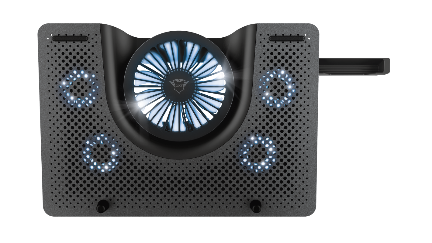 Base Notebook Enfriador Ventilador 17 Pulgadas Trust Gxt 1125 Quno Negro – imagen 3