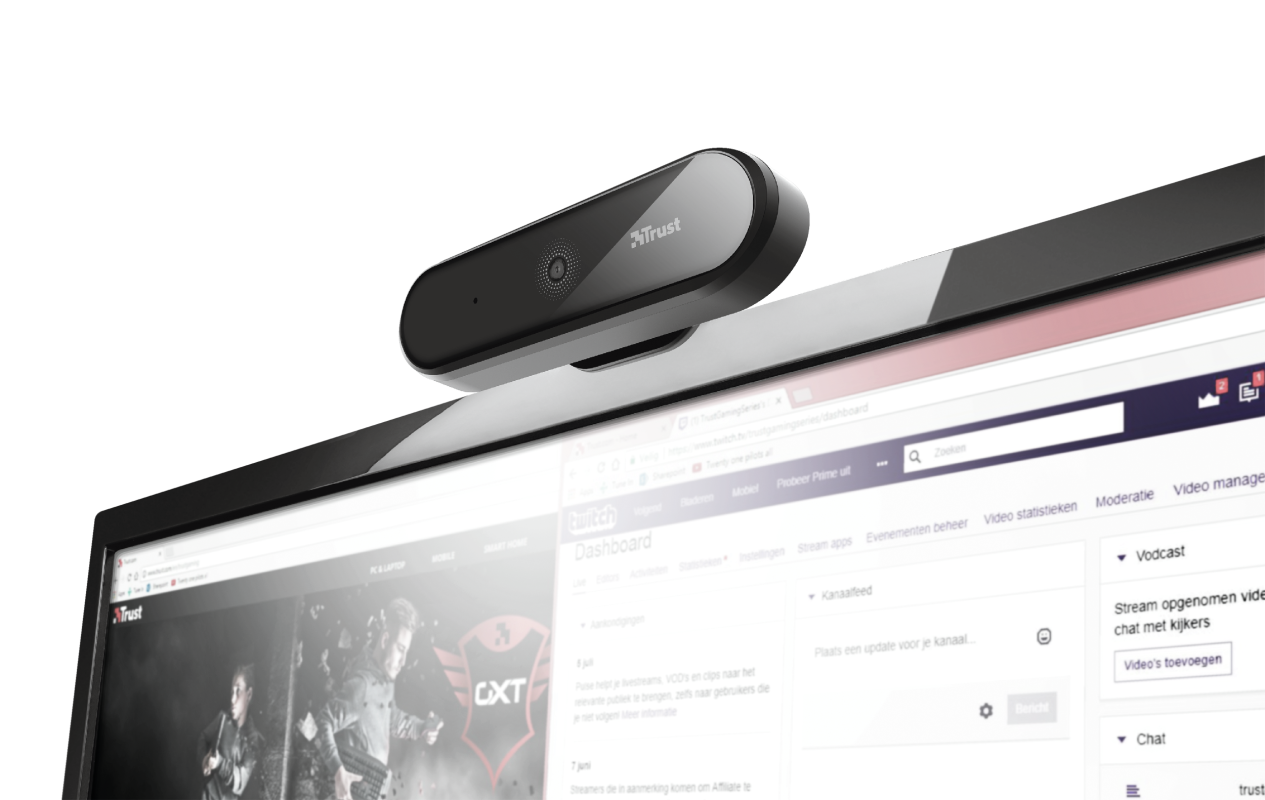 Webcam Trust Tyro Usb Full HD Negro – imagen 2