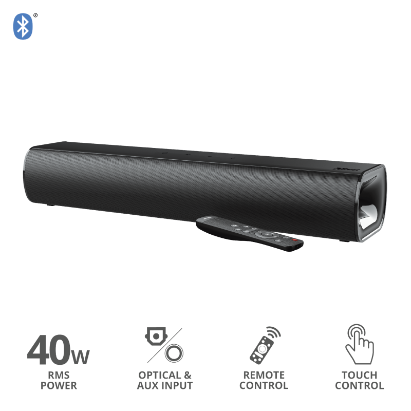 Parlante Soundbar Trust Lino HD Bluetooth Negro – imagen 3