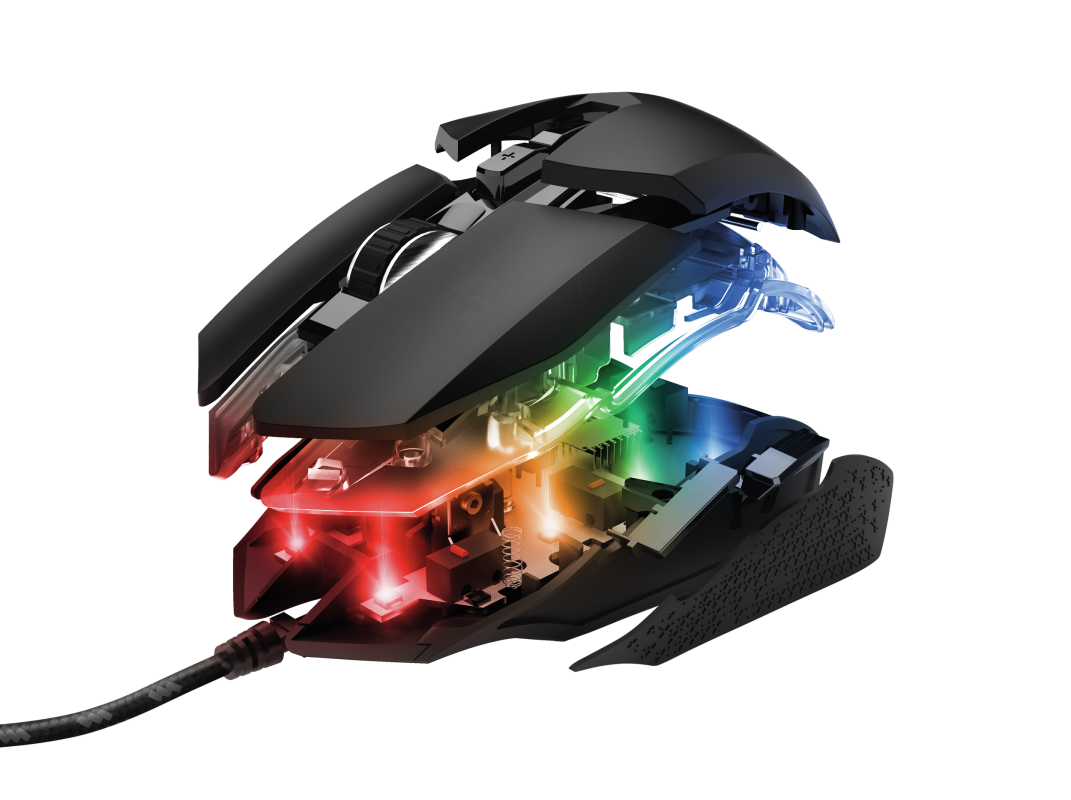 Mouse Gamer Trust Gxt 950 Idon Rgb Negro – imagen 2