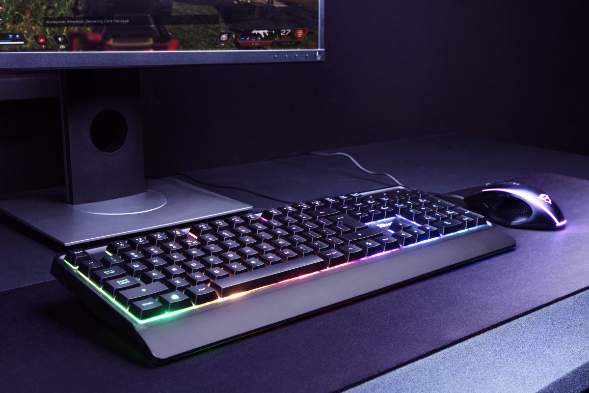 Teclado Gamer Trust Ziva Rainbow Led Negro – imagen 2