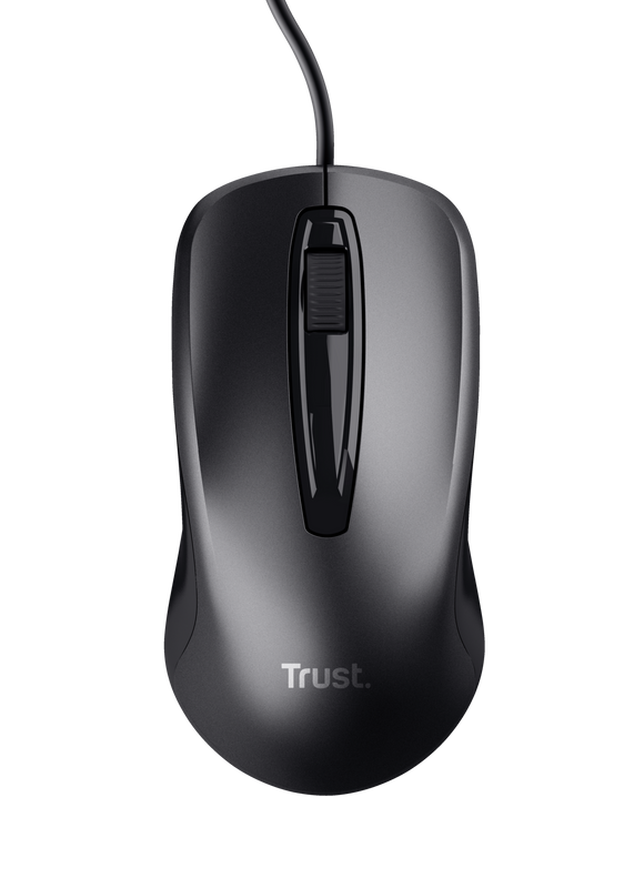 Mouse Trust Carve Alambrico Negro – imagen 4