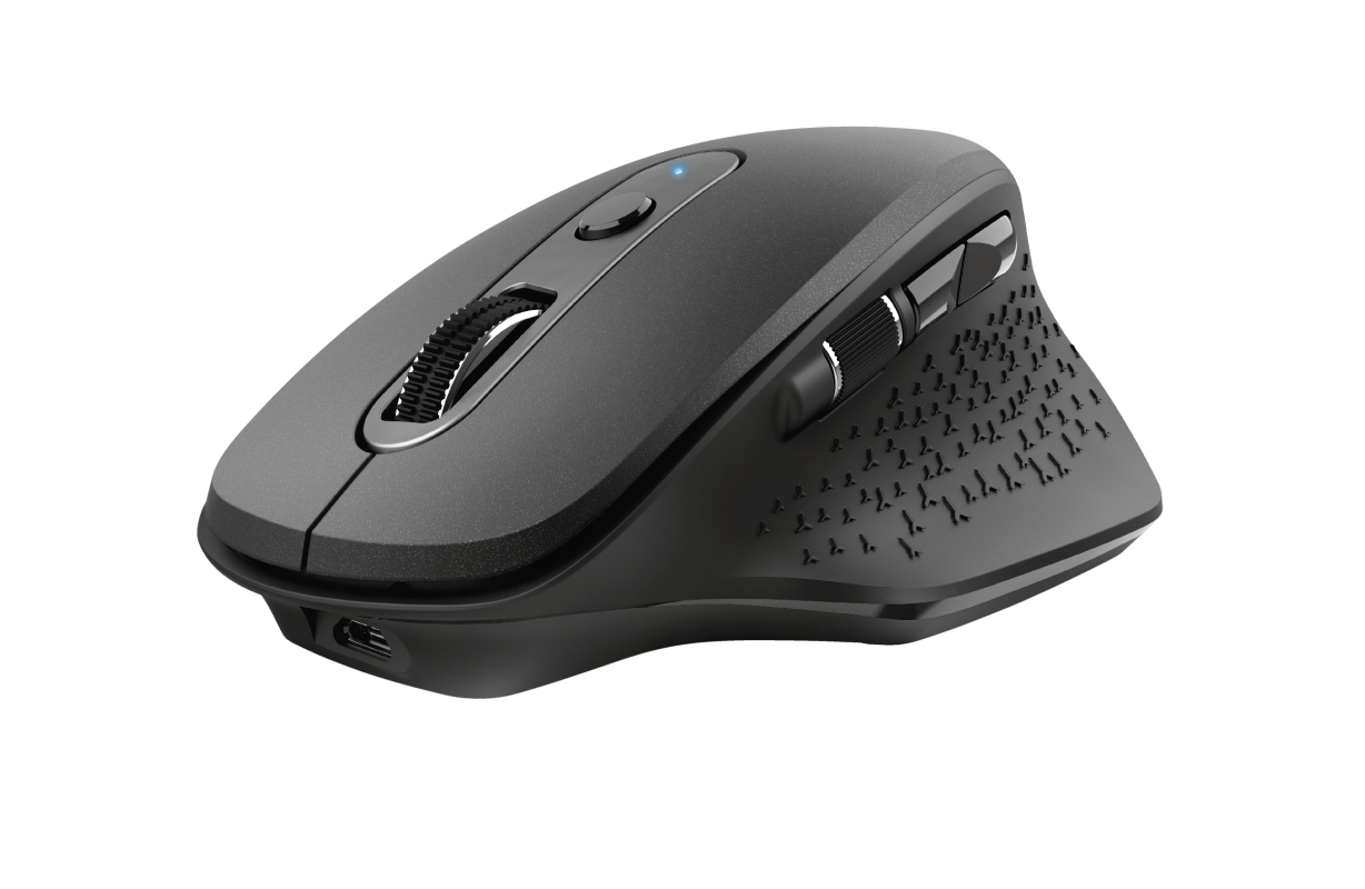 Mouse Inalámbrico Recargable Trust Ozaa Negro – imagen 2