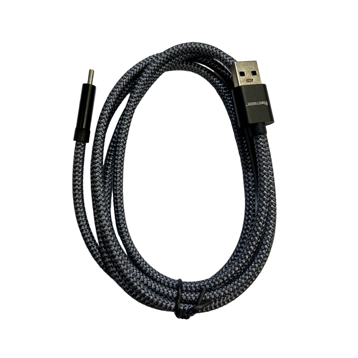 Cable Tipo C A Usb 3.0 Macho Reforzado 1.5 Metros Tecmaster Negro
