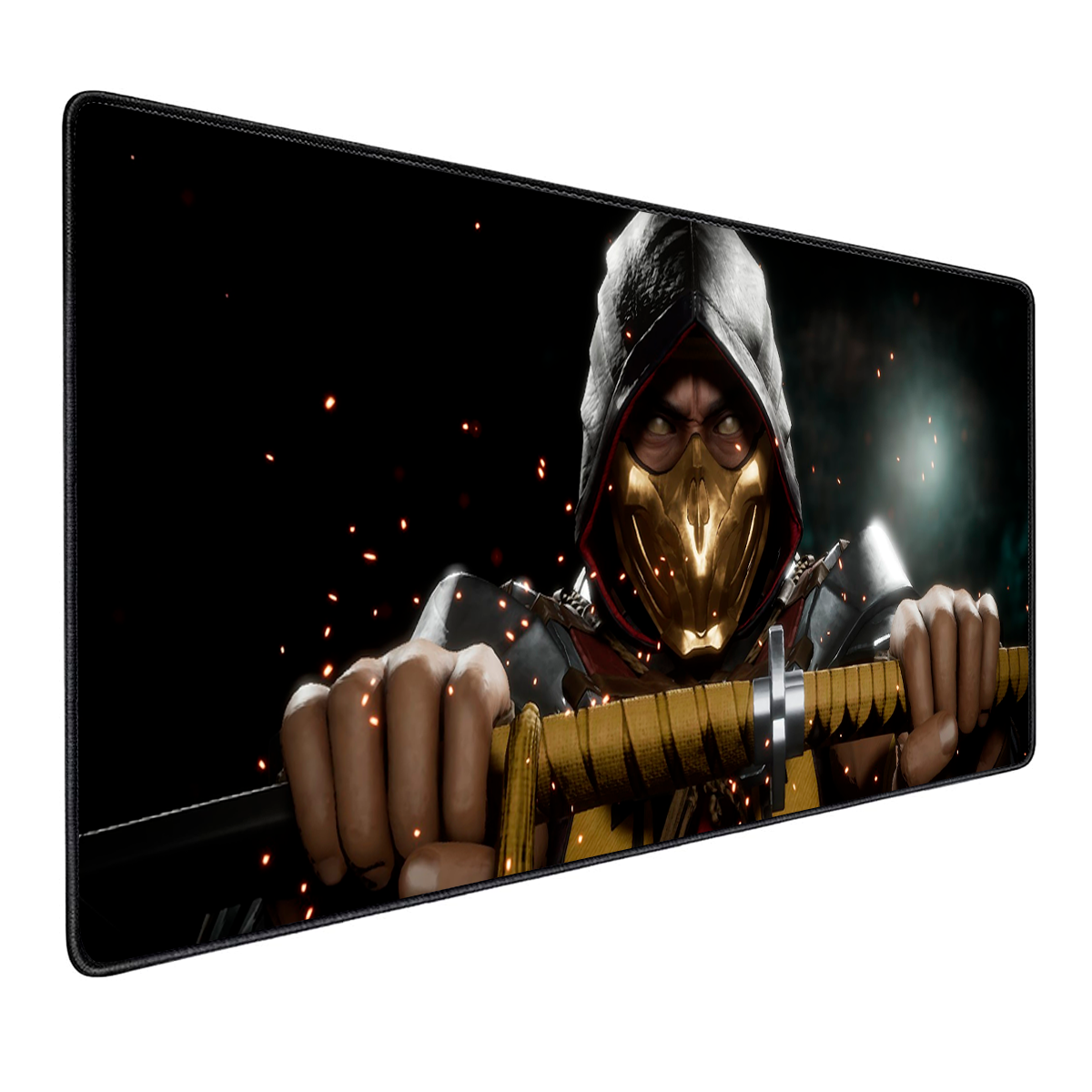 Mousepad Gamer Antideslizante 90x40 Diseño Scorpion Mortal Kombat
