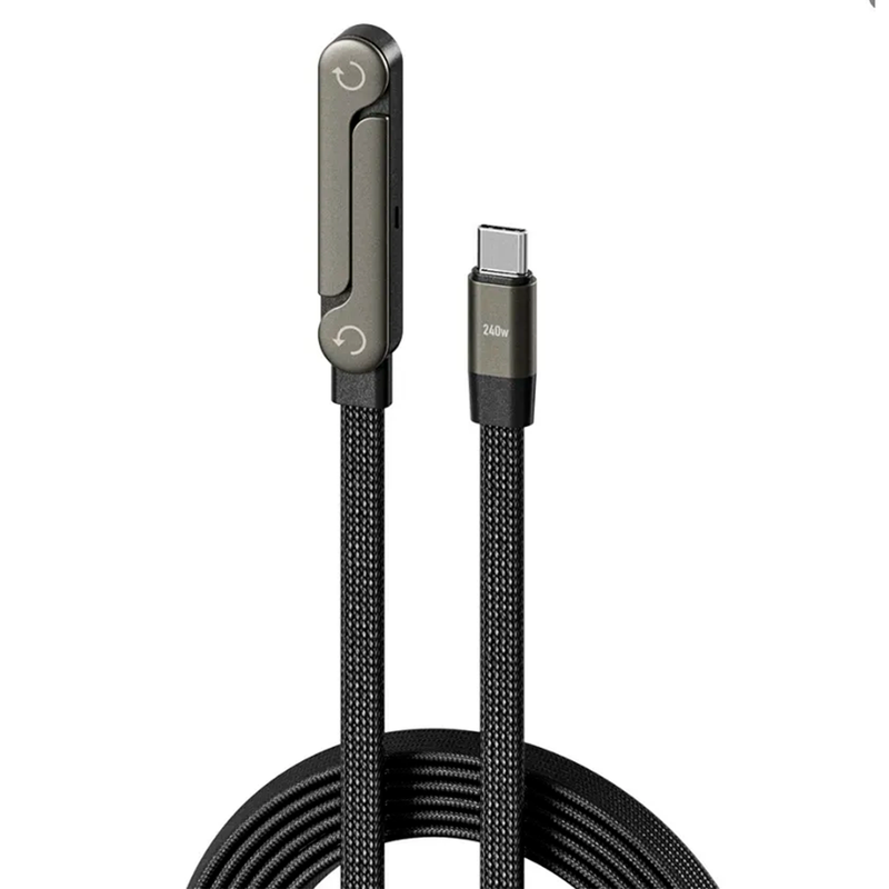 Cable de carga rápida USB-C Birlink BR10520 240W gris