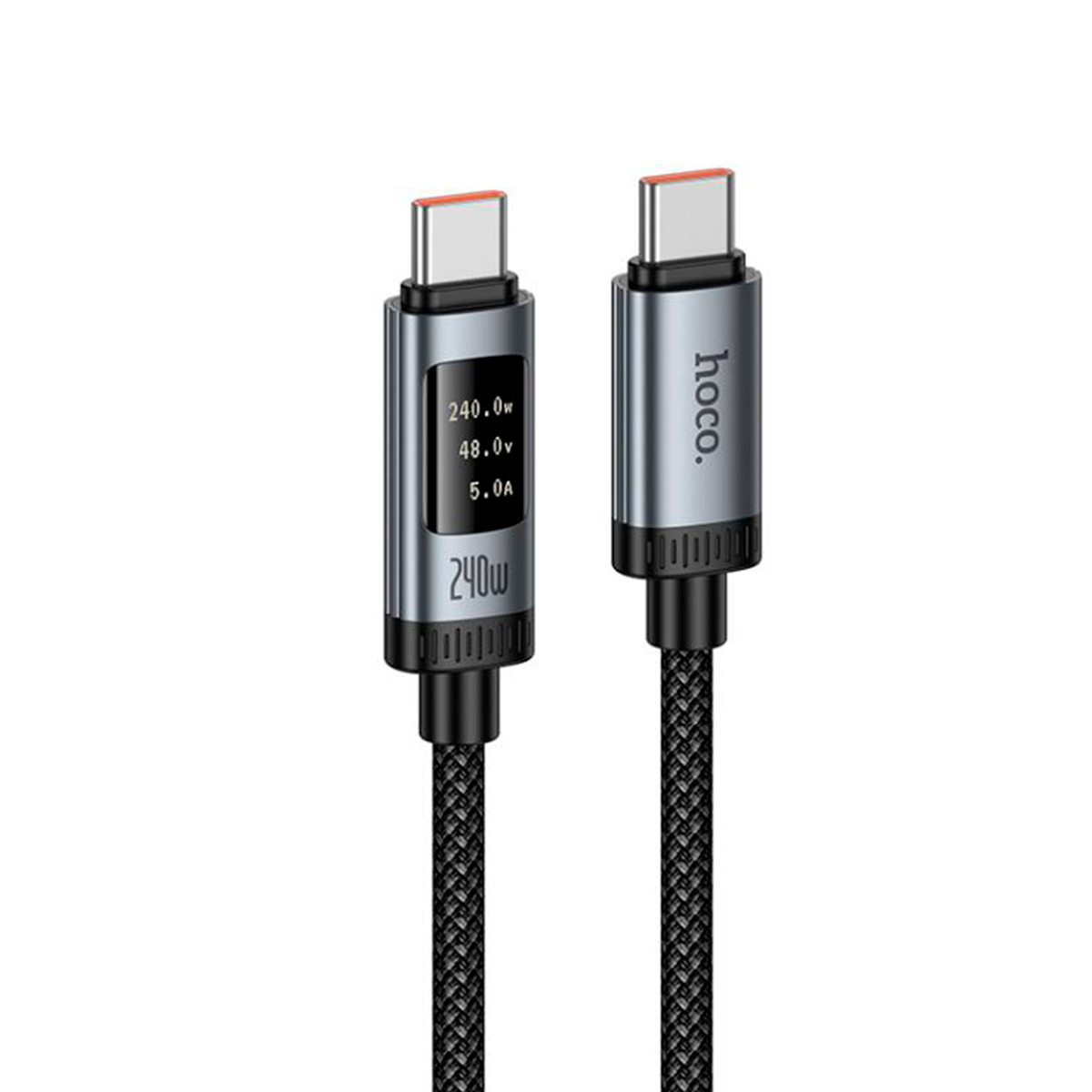 Cable Tipo C a Tipo C Hoco U148 240w 1,2 Metros Negro