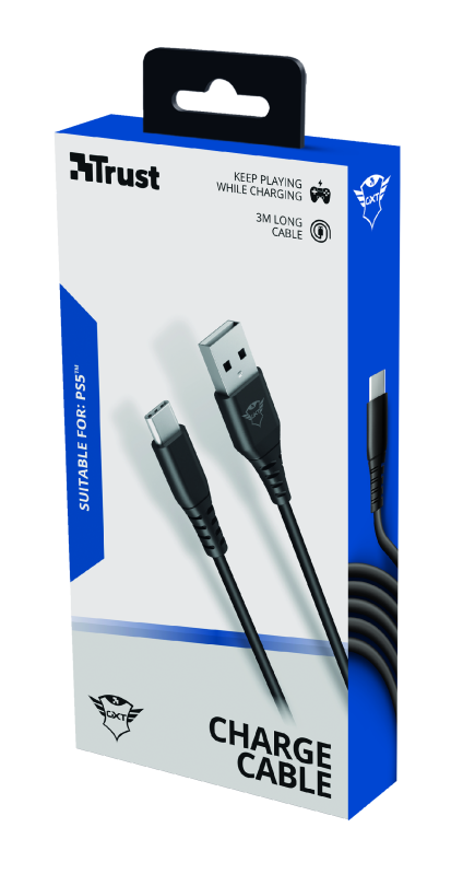 Cable Cargador Controles Ps5 Trust Gtx 226 3 Metros – imagen 2