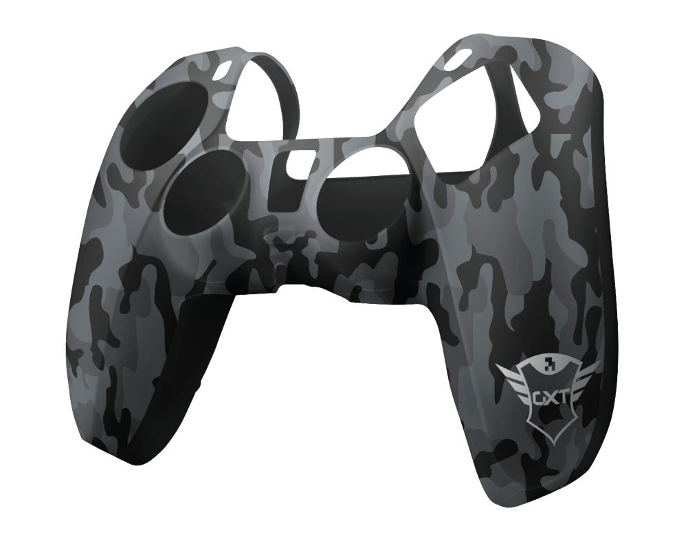 Protector Silicona Skin Joystick Ps5 Trust Negro Militar – imagen 2