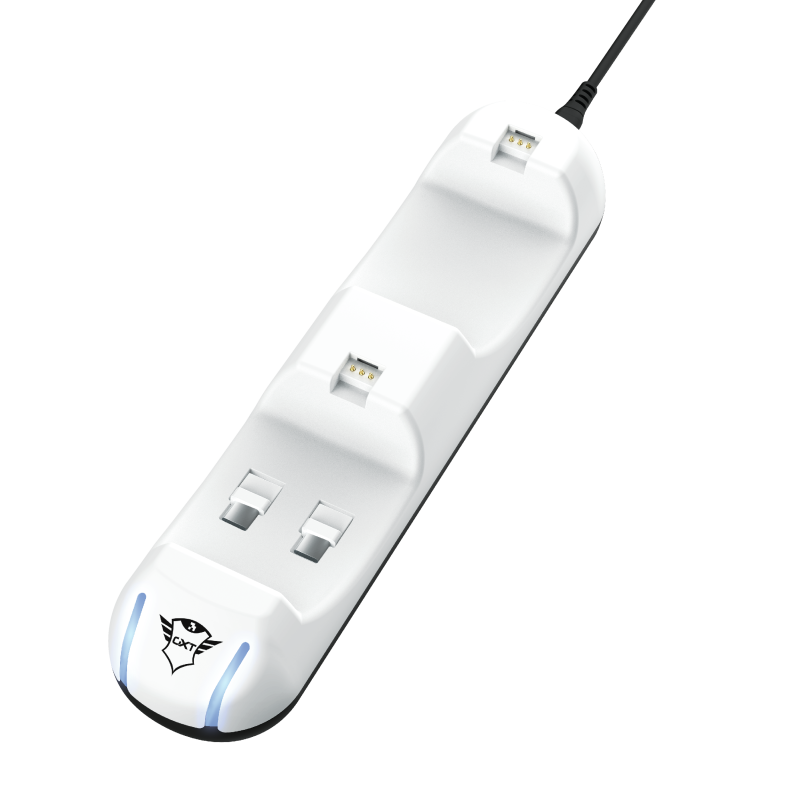 Cargador Dock Dual Ps5 Trust Gxt 251 Blanco – imagen 4