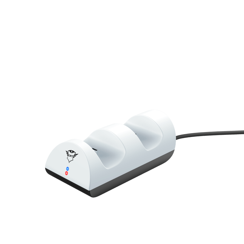 Cargador Dock Dual Ps5 Trust Gxt 254 Blanco – imagen 2