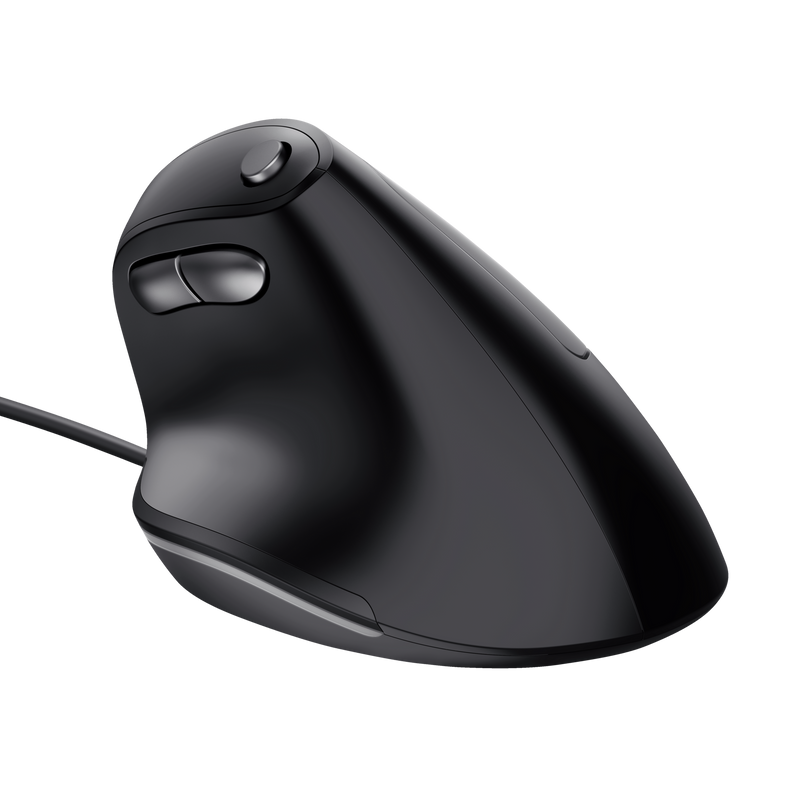 Mouse Trust Ergonomico Bayo Vertical Con Cable Negro – imagen 5