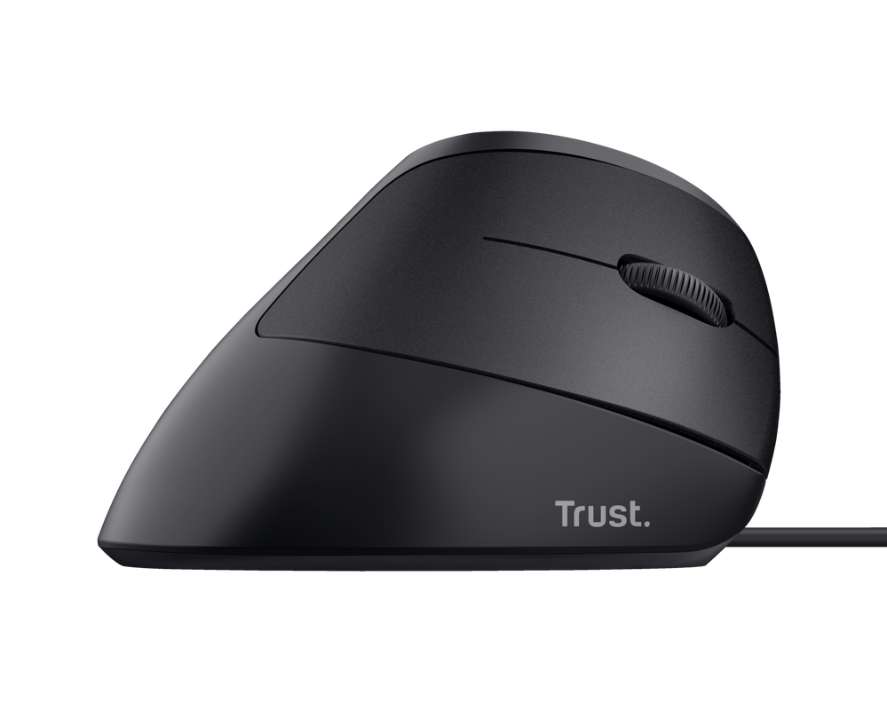 Mouse Trust Ergonomico Bayo Vertical Con Cable Negro – imagen 3