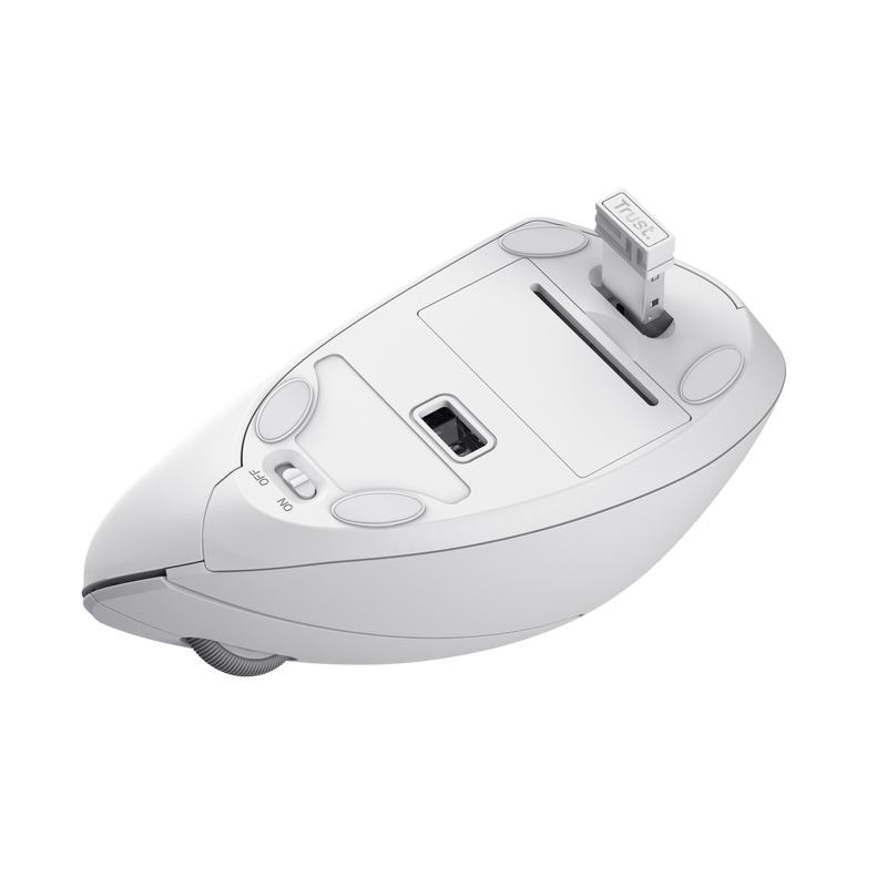 Mouse Vertical Ergonómico Inalámbrico Trust Verto Blanco – imagen 2