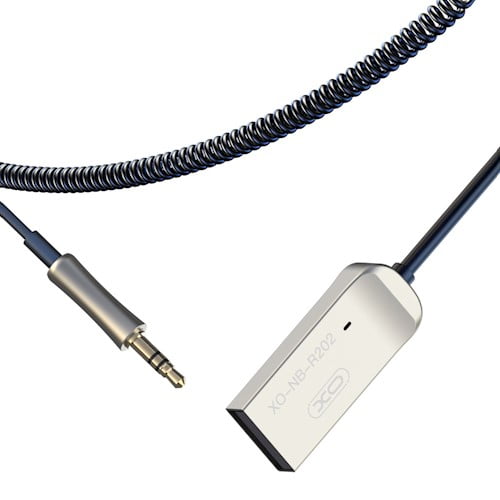 Receptor Bluetooth Auto Usb A Auxiliar 3.5mm Gris – imagen 2