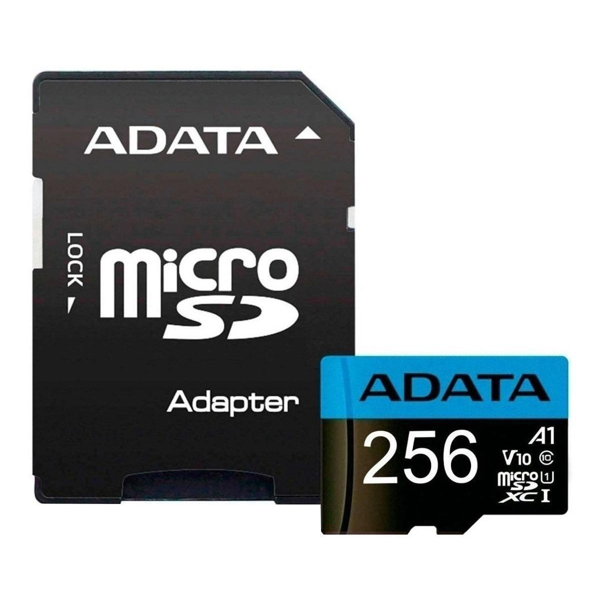 Micro Sd Adata 256 Gb Premier Clase 10 Negro