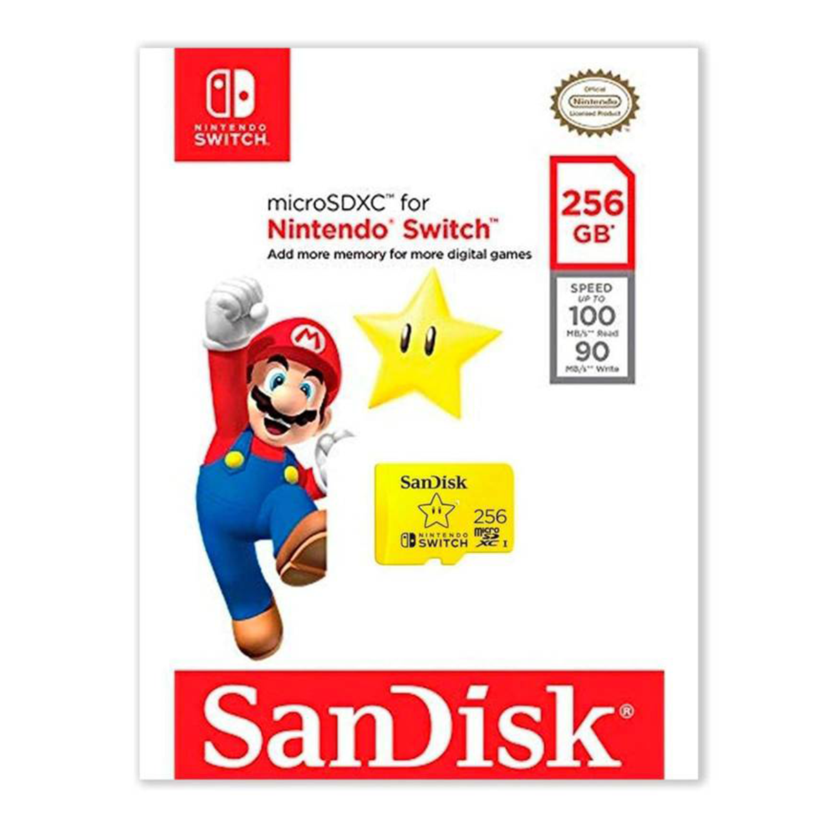 Micro SD 256 Gb Sandisk Para Nintendo Switch