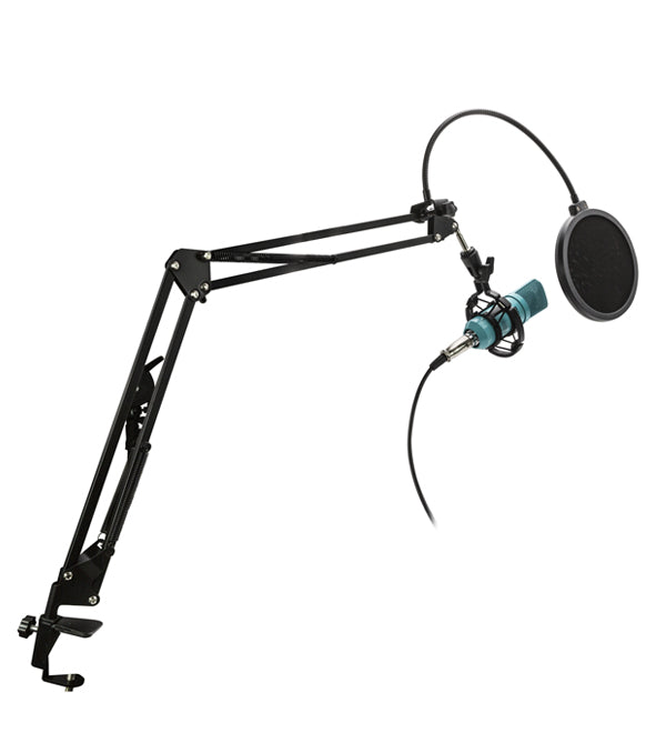 Kit Micrófono Studio Streaming + Antipop + Soporte + Stand Philco Verde – imagen 4