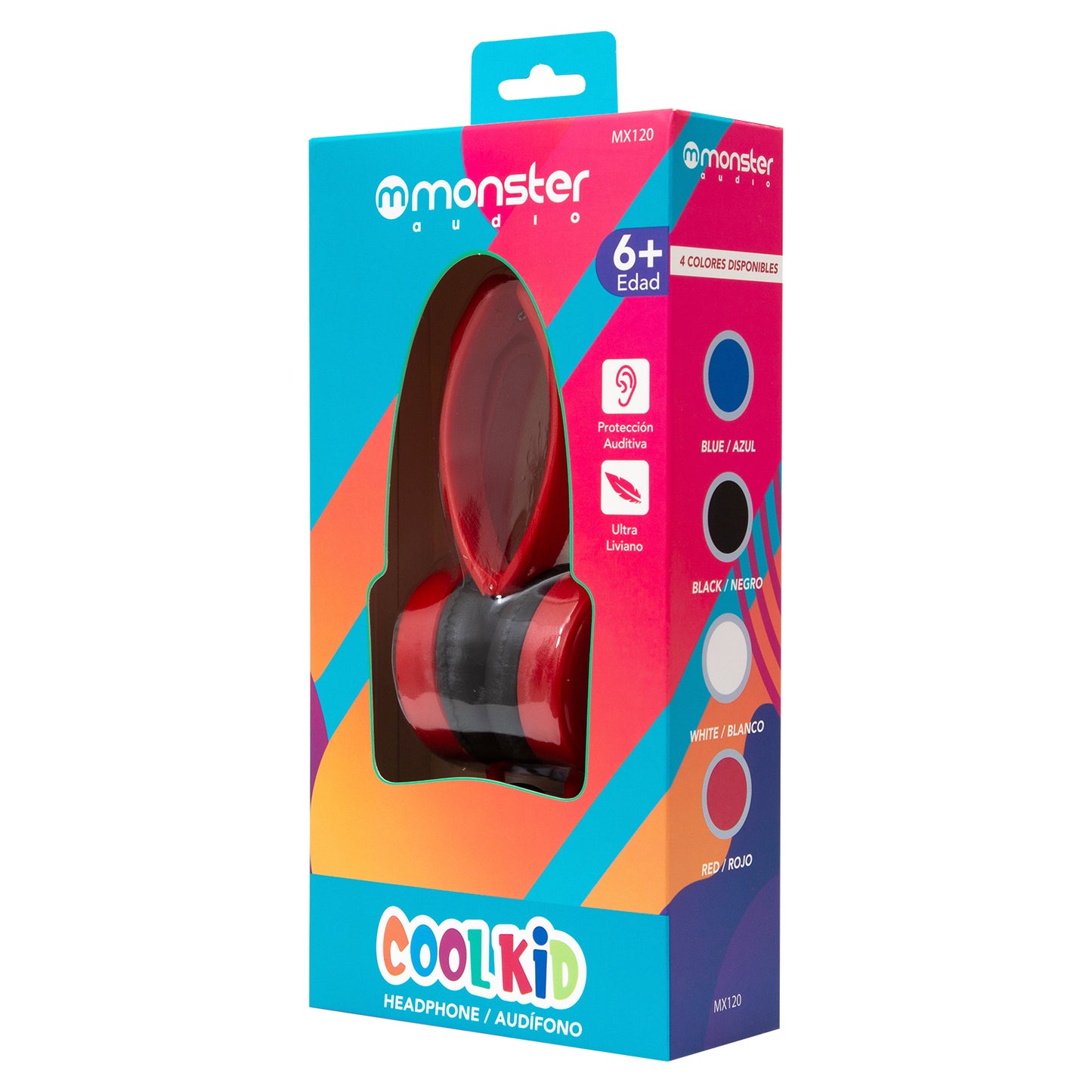 Audífonos Para Niños Monster Coolkid Rojo – imagen 2