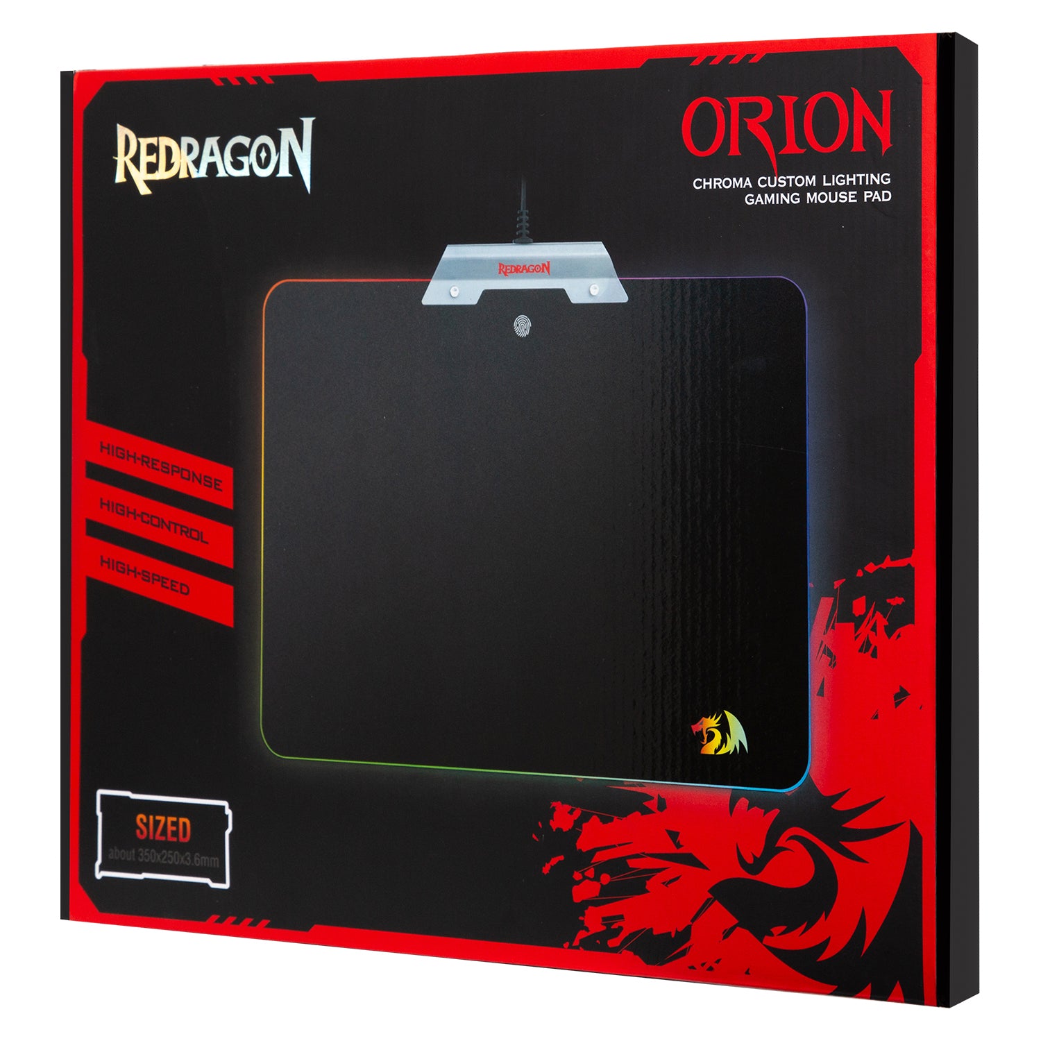Mousepad Gamer Redragon Rgb Orion P011 Negro – imagen 4