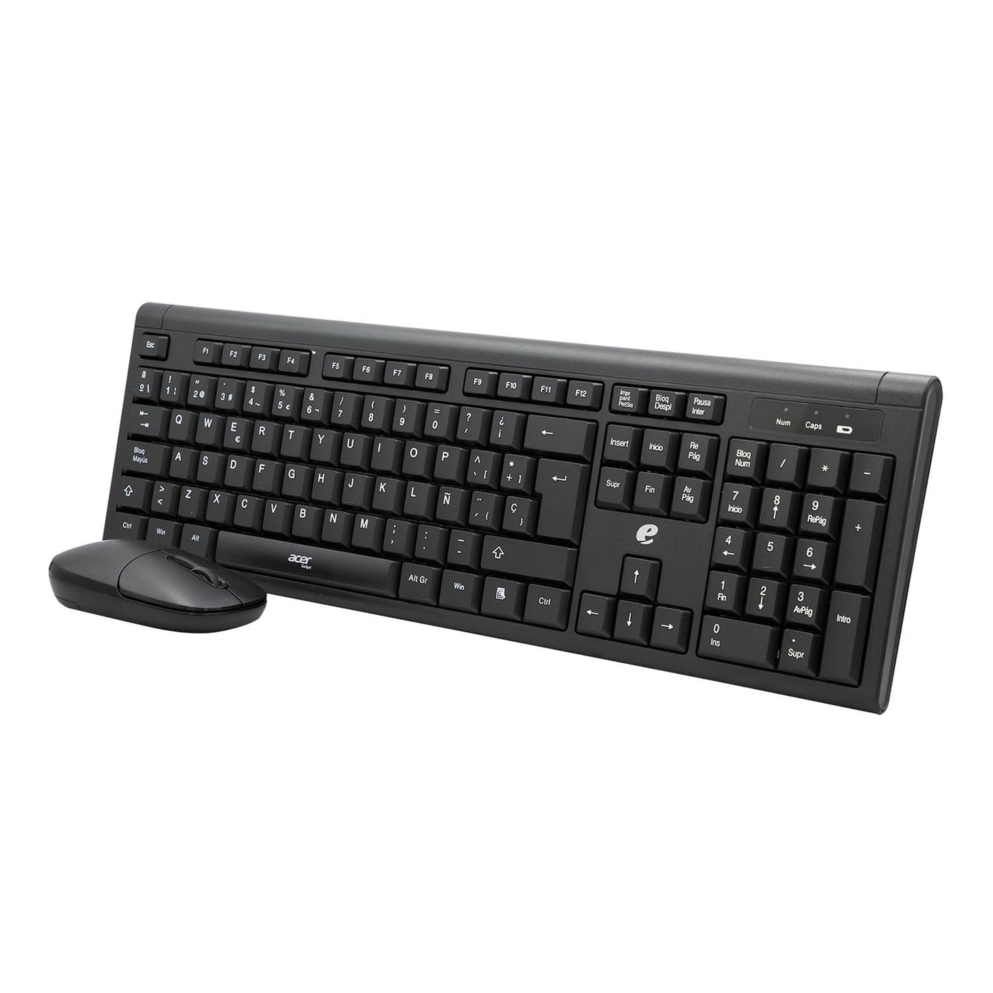 Kit Teclado + Mouse Inalámbrico Acer EKW111 Color Negro