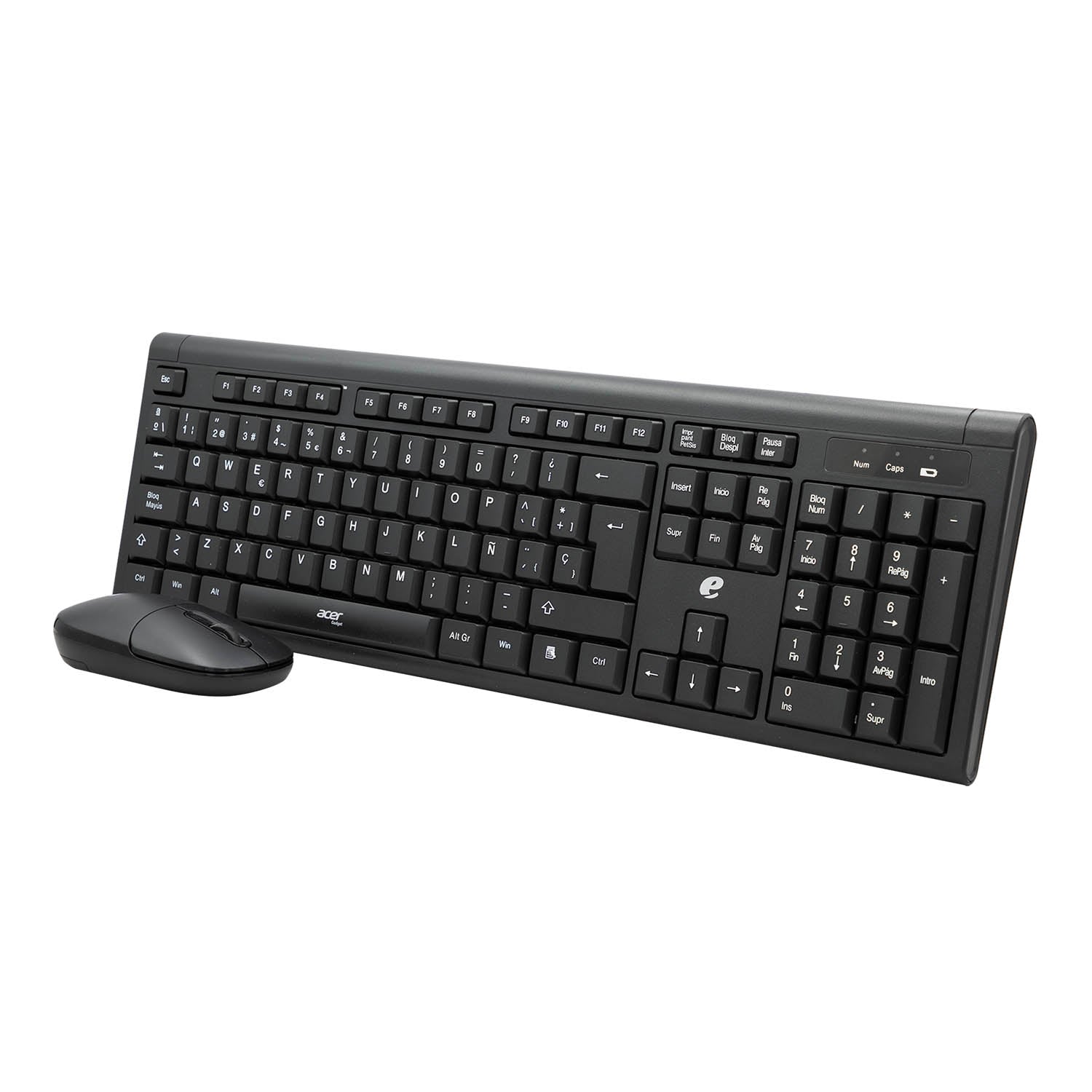 Kit Teclado + Mouse Inalámbrico Acer EKW111 Color Negro