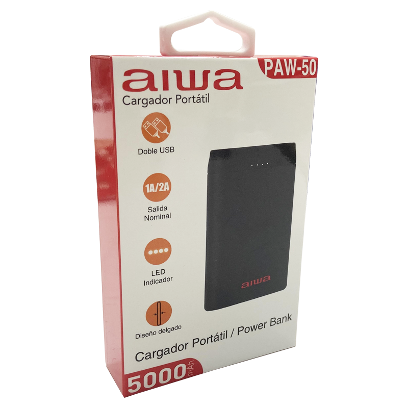 Powerbank Bateria Portatil 5000 Mah Aiwa Paw-50