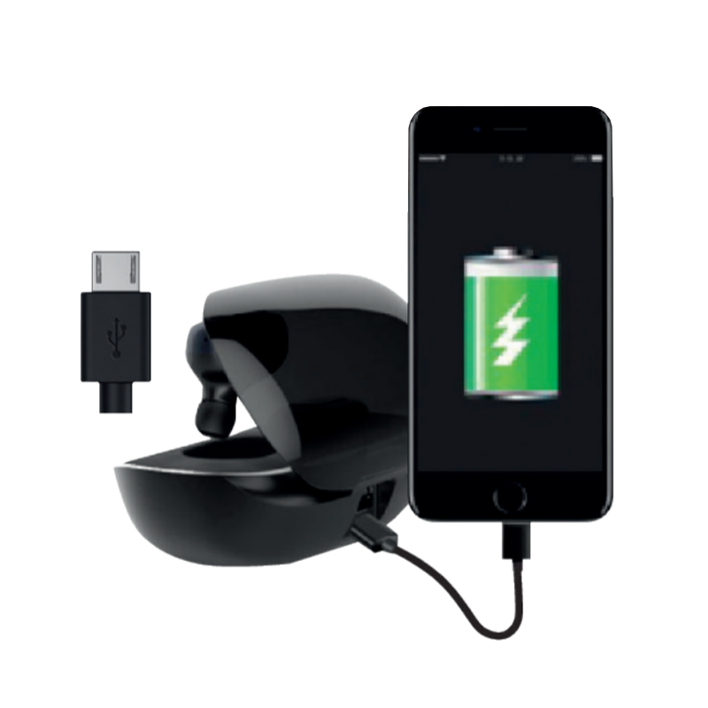 Audifonos Bluetooth Black Twins Microlab Negro – imagen 3