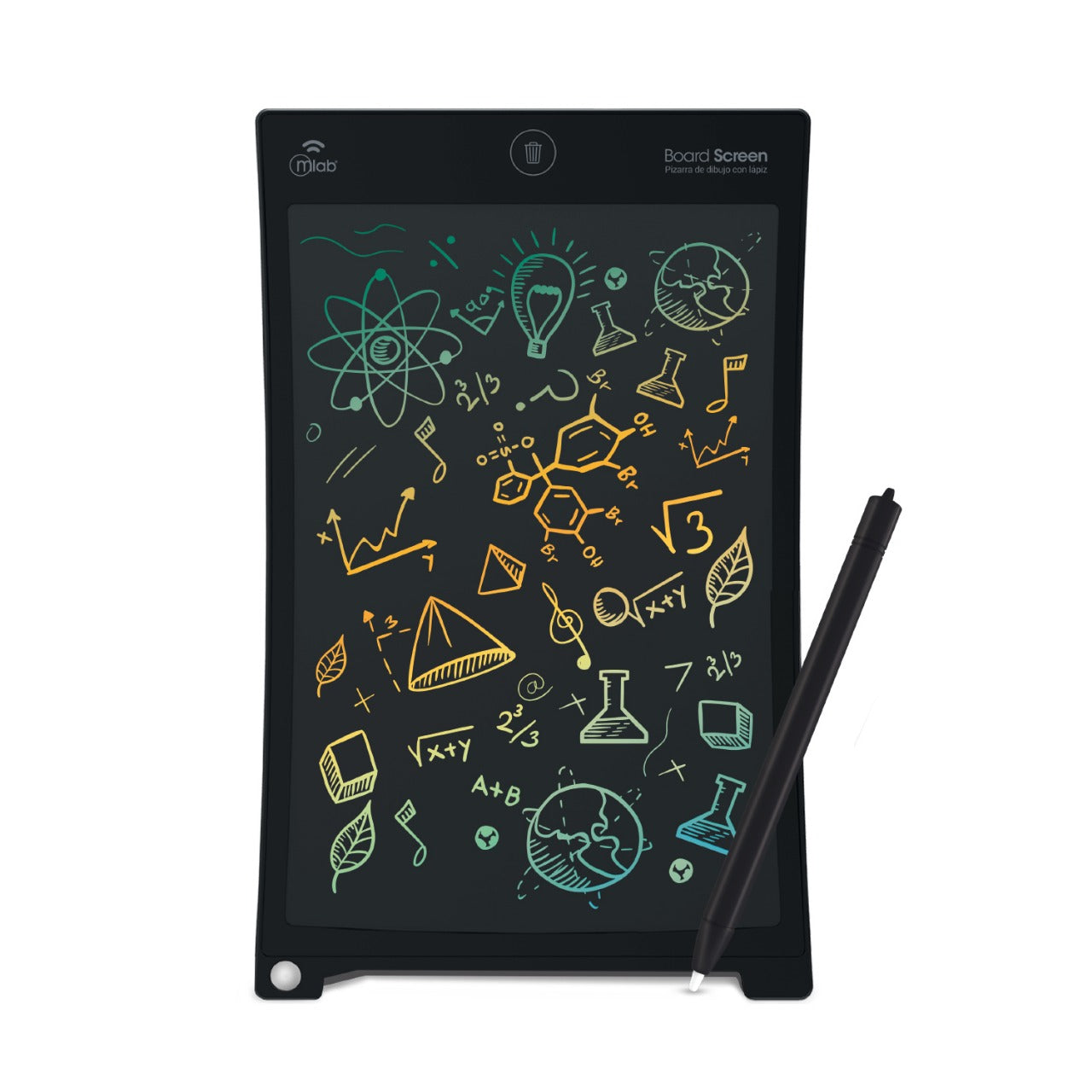 Pizarra Tablet Magica Infantil Niño Microlab Lcd 10 Pulgadas Con Lapiz Negro