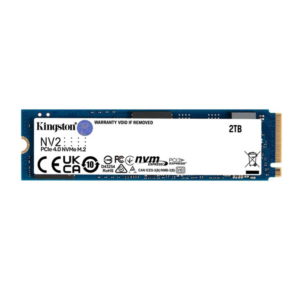 Disco Ssd Kingston Nv2 2tb Pcie 4.0 Negro