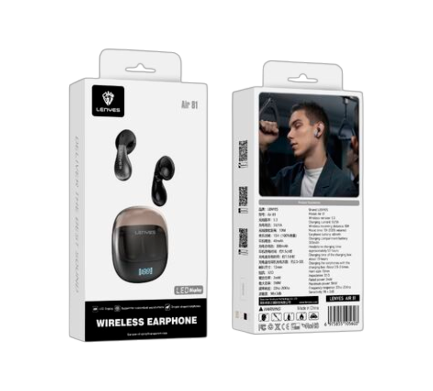 Audífonos In Ear Bluetooth Lenyes Air 81 Negro – imagen 3