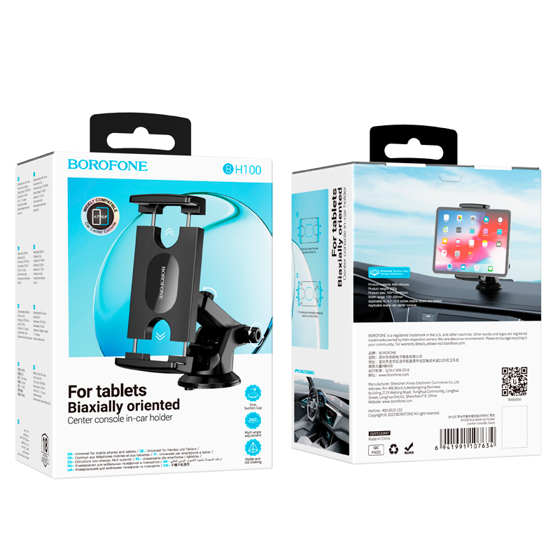 Soporte De Auto Tablero Para Tablet Smartphone Borofone Bh100 Negro – imagen 3