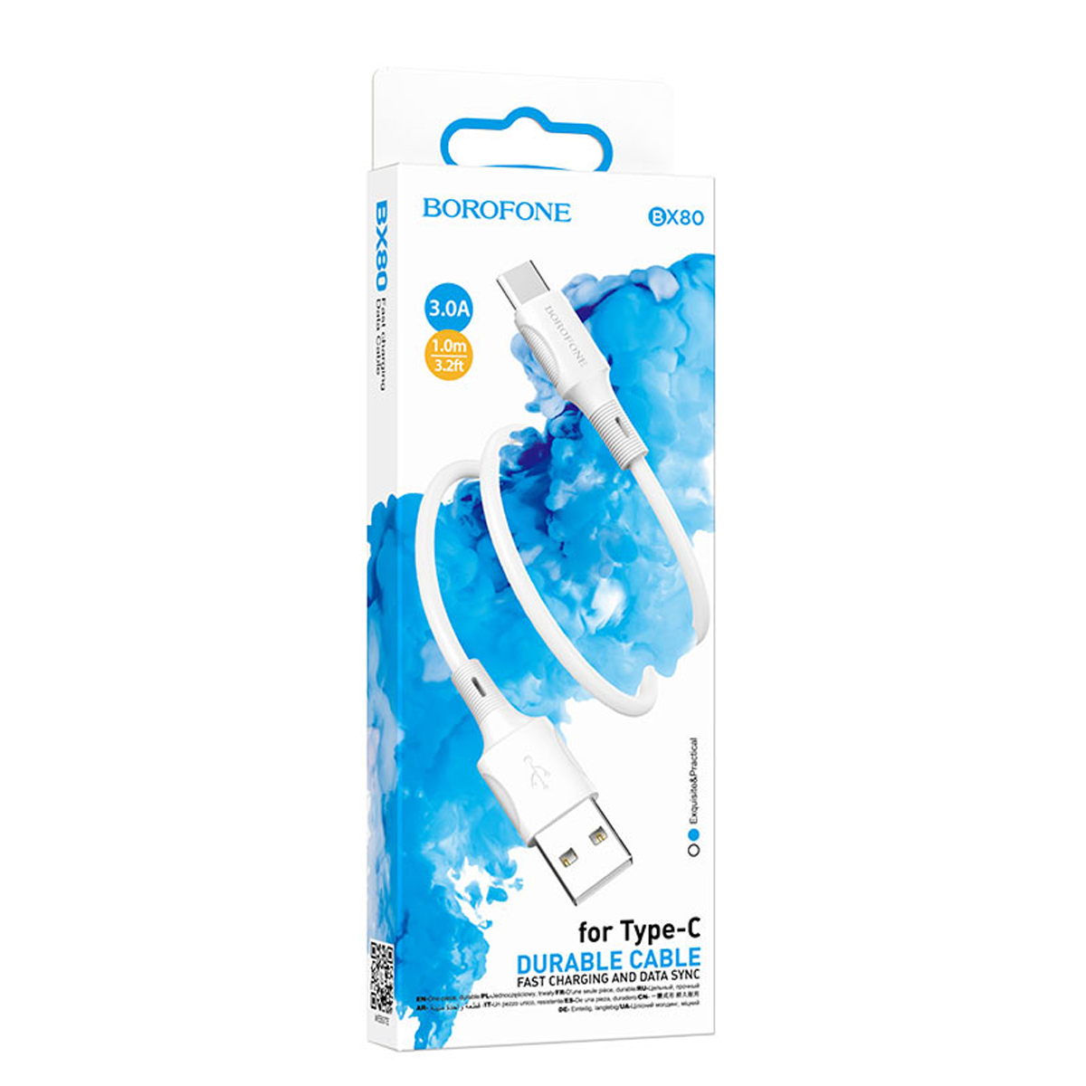 Cable Usb a Tipo C Borofone Bx80 Succed Blanco – imagen 3