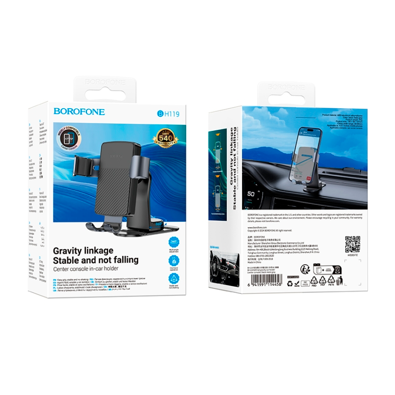 Soporte De Auto Tablero Bh119 Negro – imagen 2