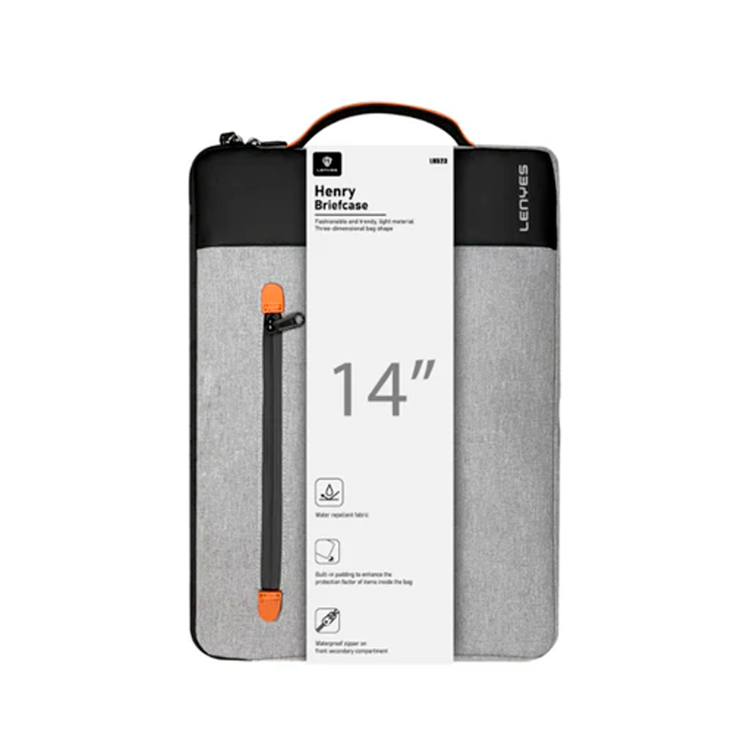 Bolso Notebook Protección Lenyes Lb523 14 Pulgadas Gris – imagen 3