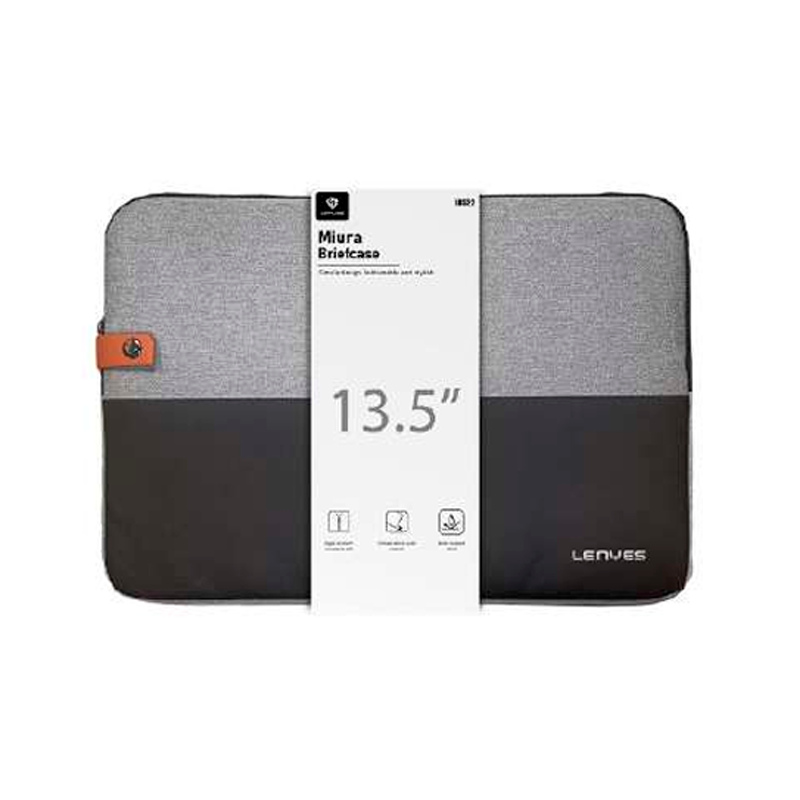 Bolso Notebook Protección Lenyes Lb522 13,5 Pulgadas Gris Negro – imagen 3