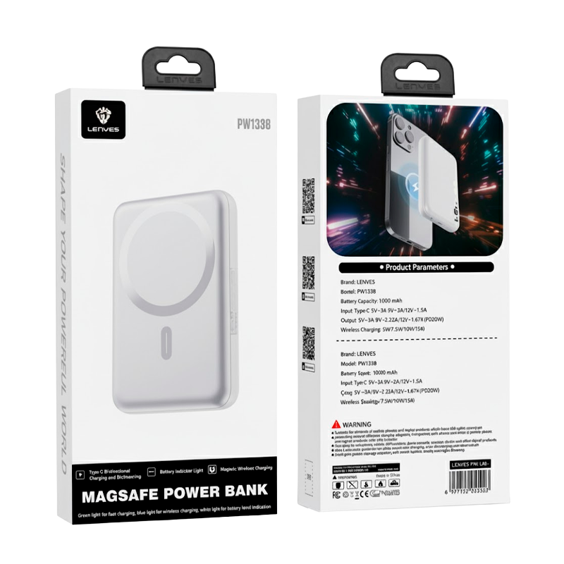 Powerbank Carga Rapida Lenyes Pw139D 10000 Mah Negro – imagen 3