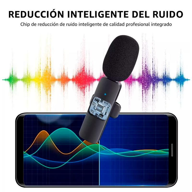 Kit Microfono Externo Dual Tipo C K11 Dual Negro – imagen 3