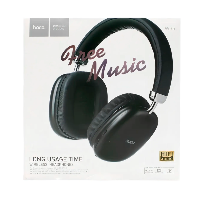 Audífonos Bluetooth Headphone Hoco W35 40 Horas Negro – imagen 3