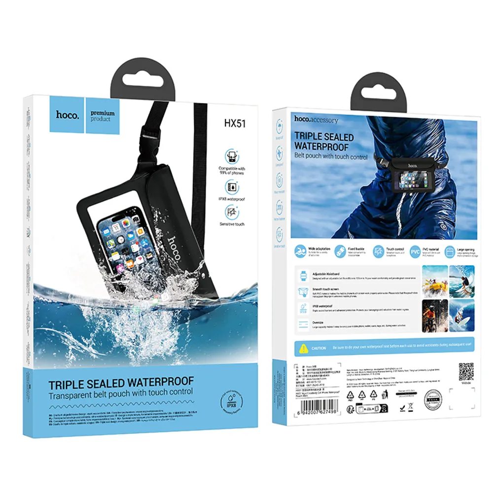 Bolso Funda Impermeable Hoco Hx51 Tribute Para Celular – imagen 3