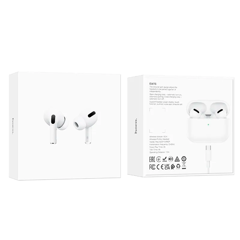 Audífonos Bluetooth In Ear Hoco Ew75 Blanco – imagen 3