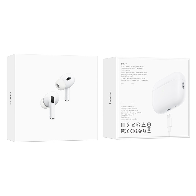 Audífonos Bluetooth In Ear Hoco Ew77 Blanco – imagen 3