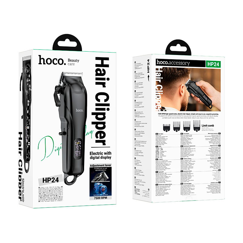 Cortadora De Pelo Inalambrica Hoco Hp24 Negro – imagen 3