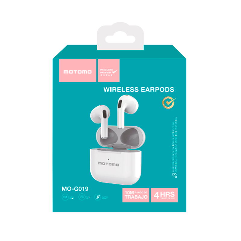 Audífonos In Ear Bluetooth Motomo Mo-G019 Blanco – imagen 3
