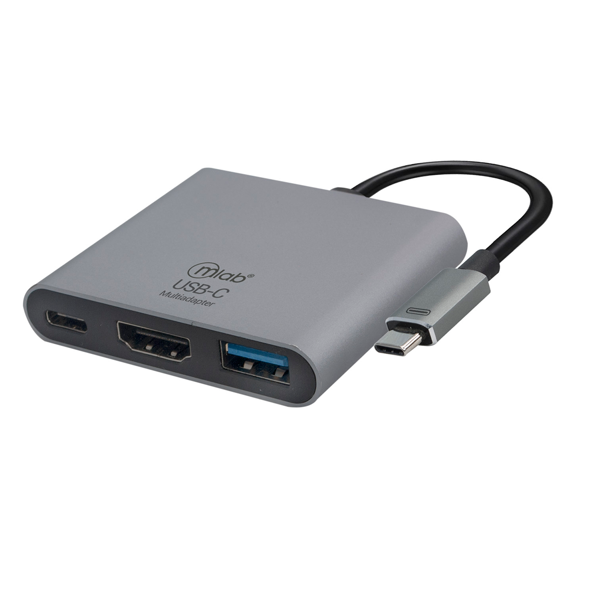 Adaptador Hub Usb Tipo C 3 en 1 Hdmi 4k Usb 3.0 Tipo C Microlab