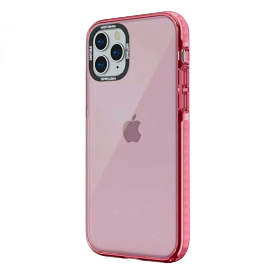Apple Iphone 12 Pro Max Carcasa Clear Color Reforzada Colores