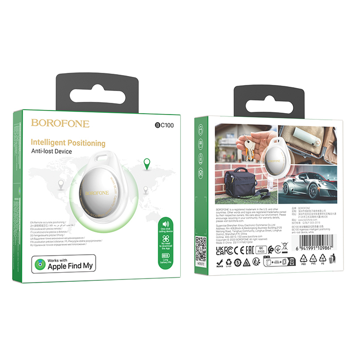 Dispositivo Inteligente Anti Pérdida Borofone Pod Bc100 Ingenioso Gps – imagen 3